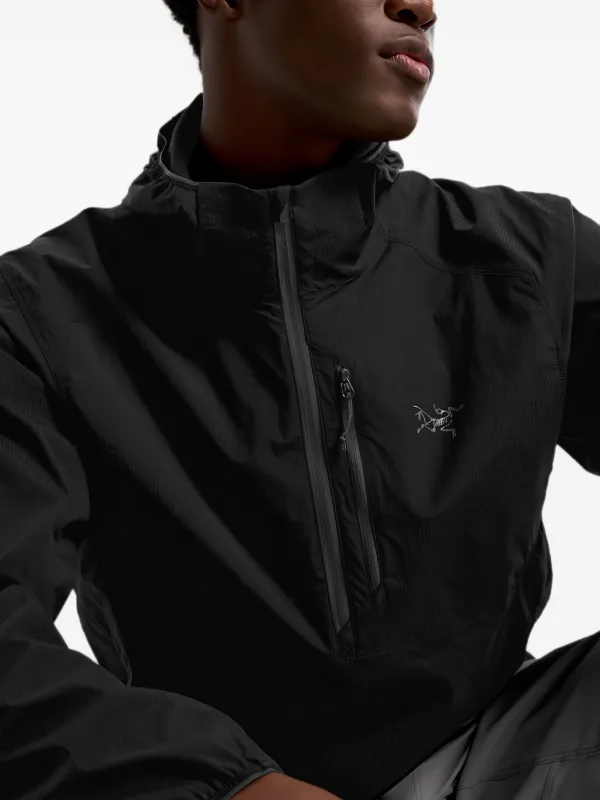 Arc'teryx Ossa ハーフジップ フーデッドジャケット | ブラック