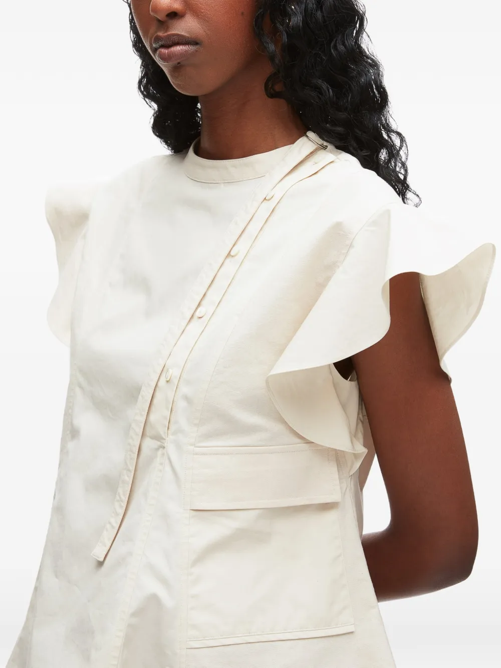3.1 Phillip Lim Shirt met ruches Beige