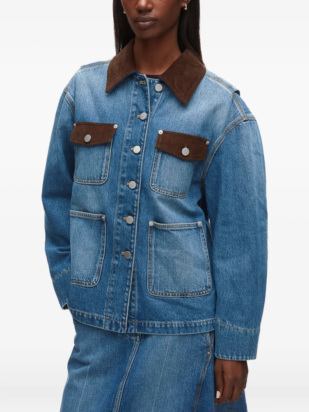 3.1 Phillip Lim Jack met lange mouwen Blauw