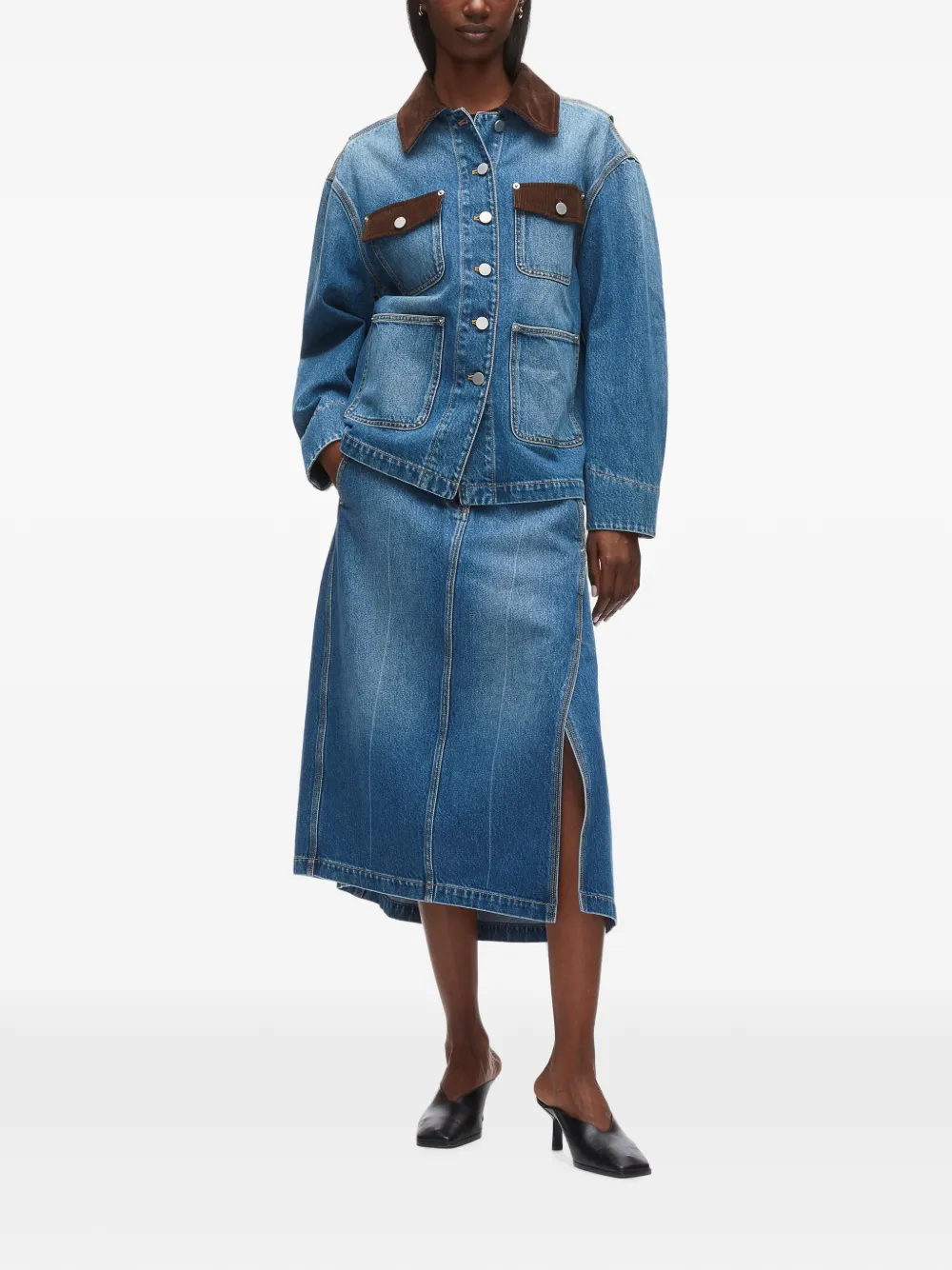 3.1 Phillip Lim Jack met lange mouwen Blauw