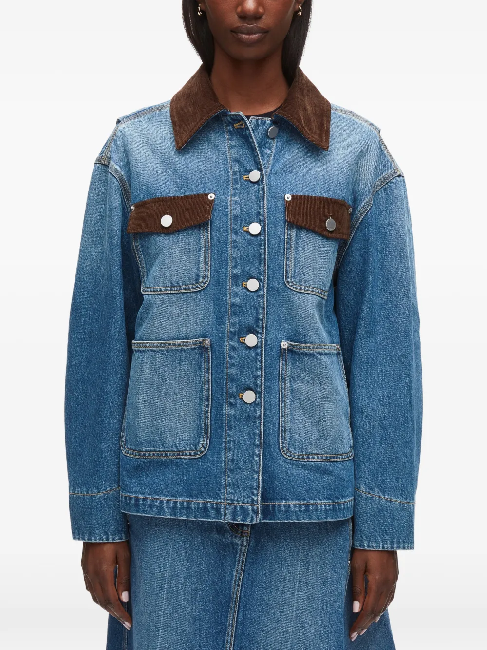 3.1 Phillip Lim Jack met lange mouwen Blauw
