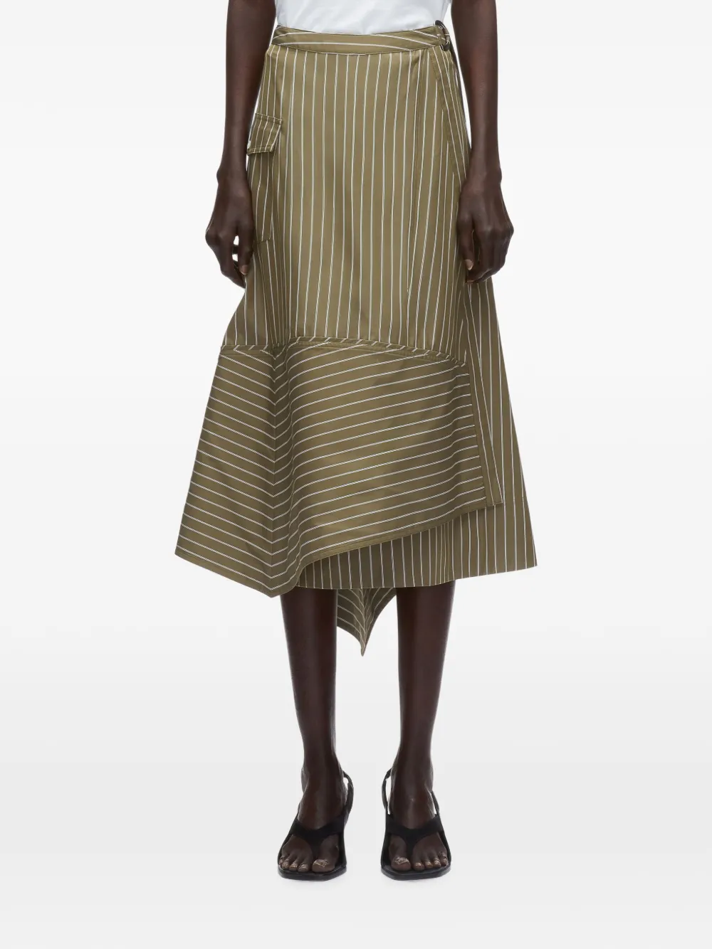 3.1 Phillip Lim Asymmetrische rok Groen