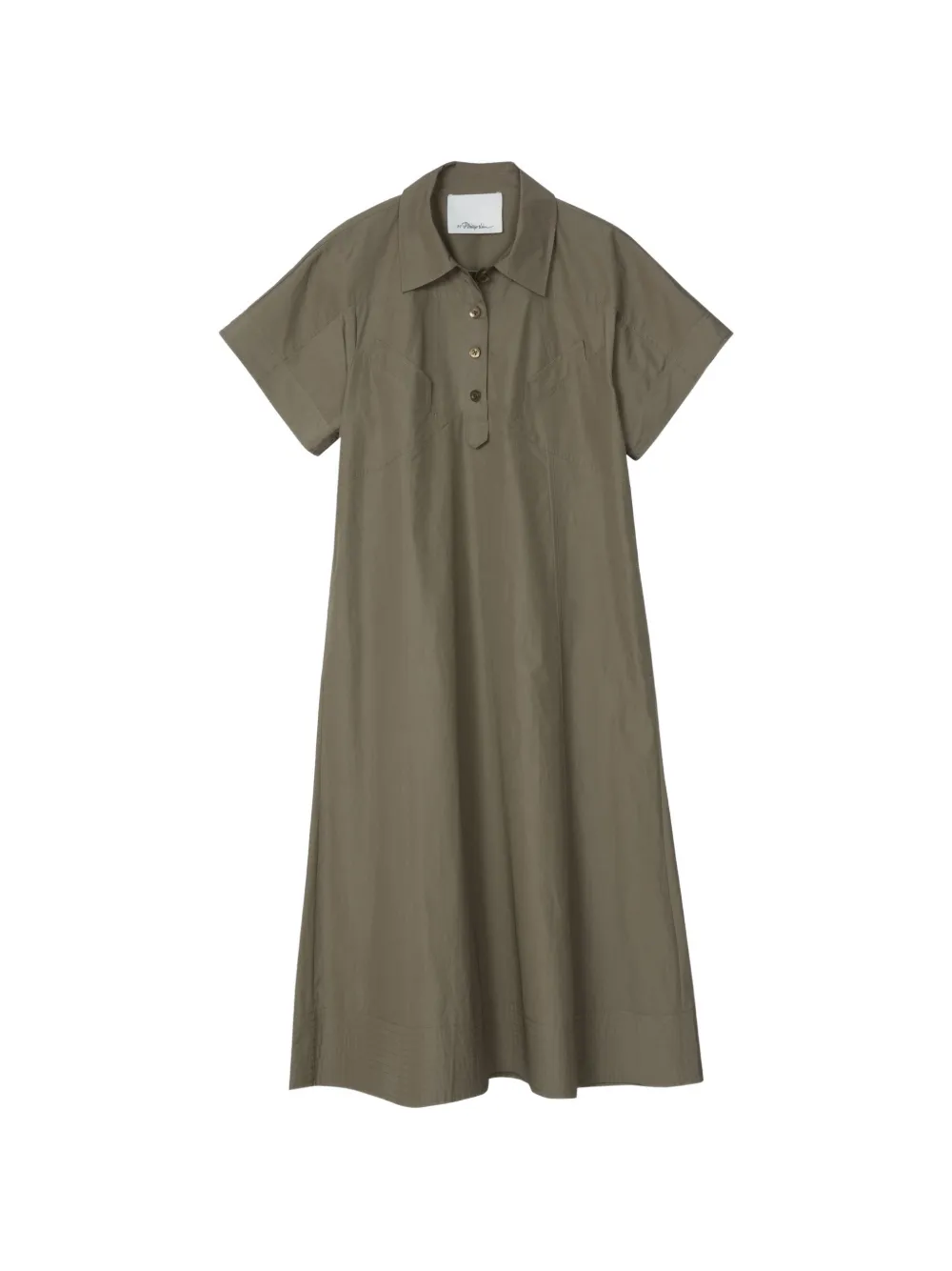 3.1 Phillip Lim short-sleeves midi dress - Green