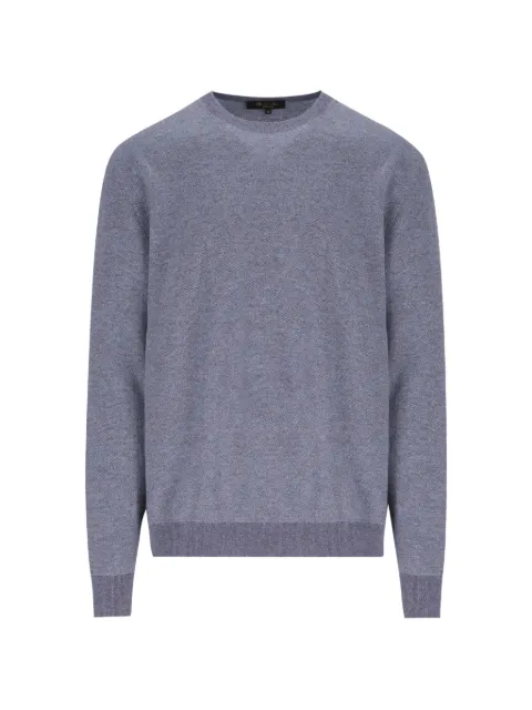 Loro Piana chevron-knit crew-neck sweater