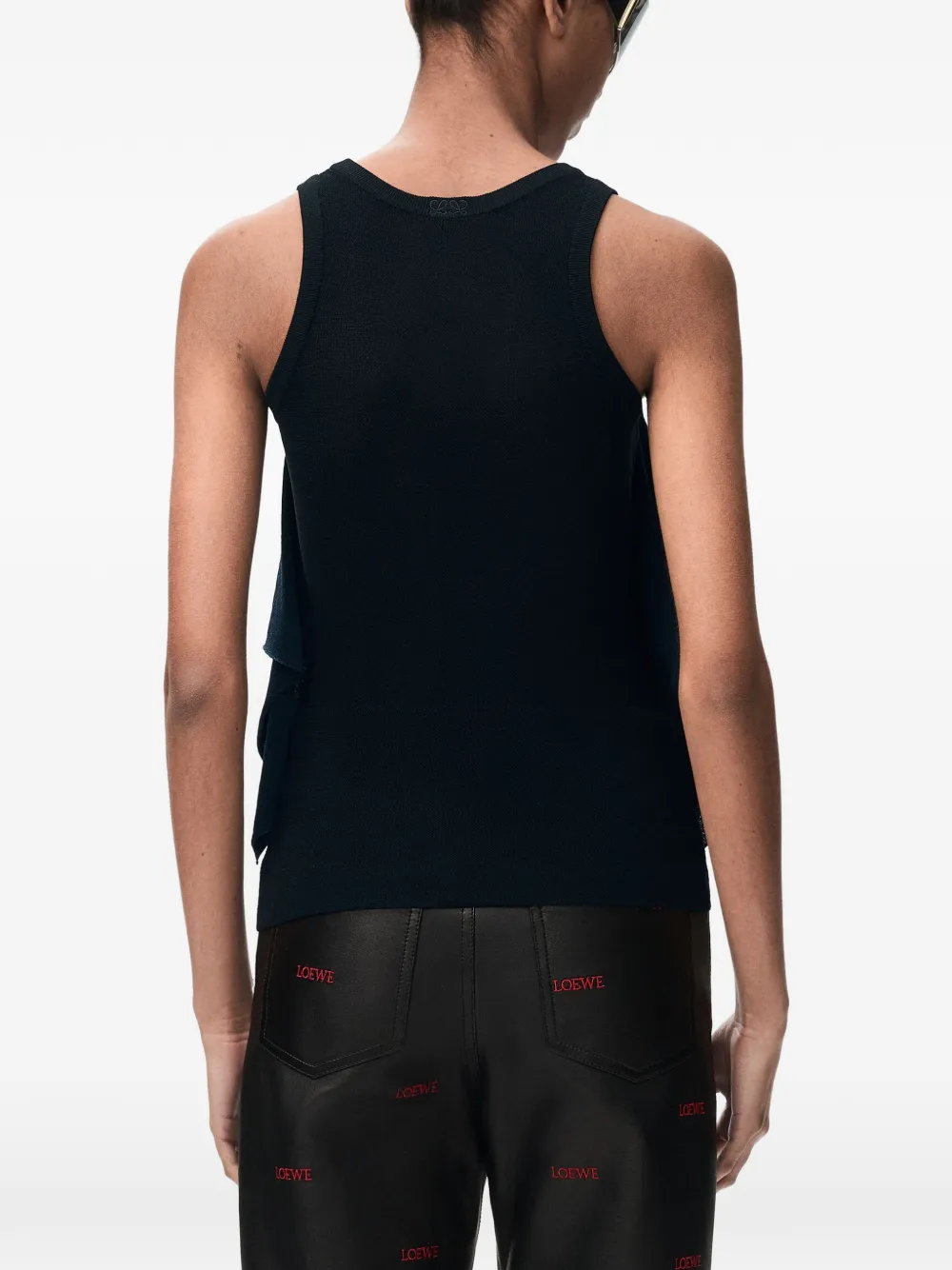 LOEWE Gedrapeerde mouwloze top Blauw