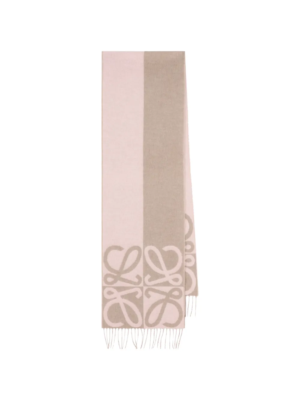 LOEWE Anagram Schal mit Jacquardmuster - Rosa