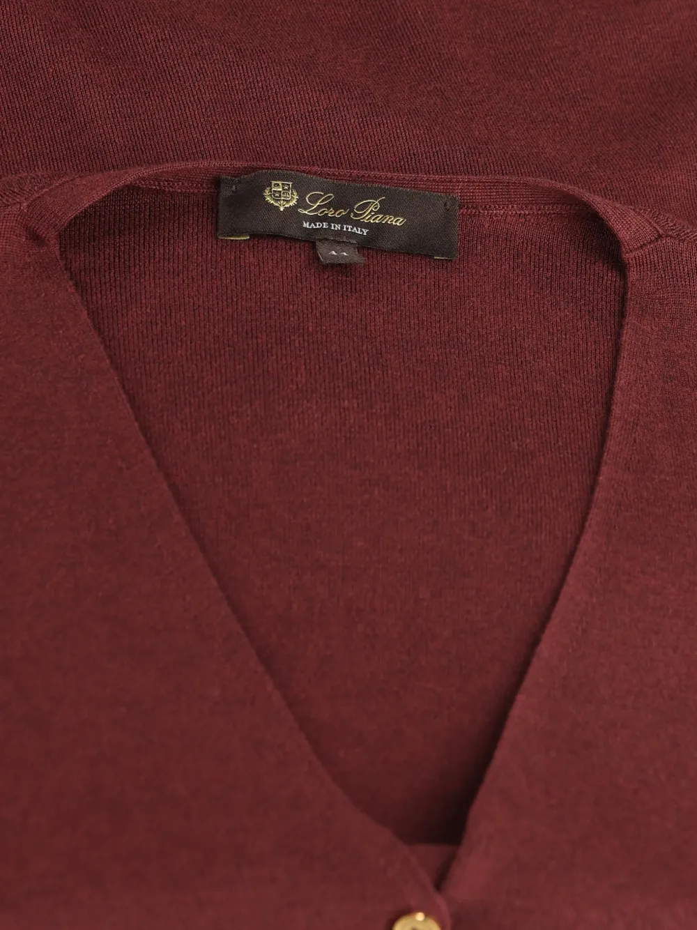 Loro Piana Siena vest met knopen en V-hals Rood