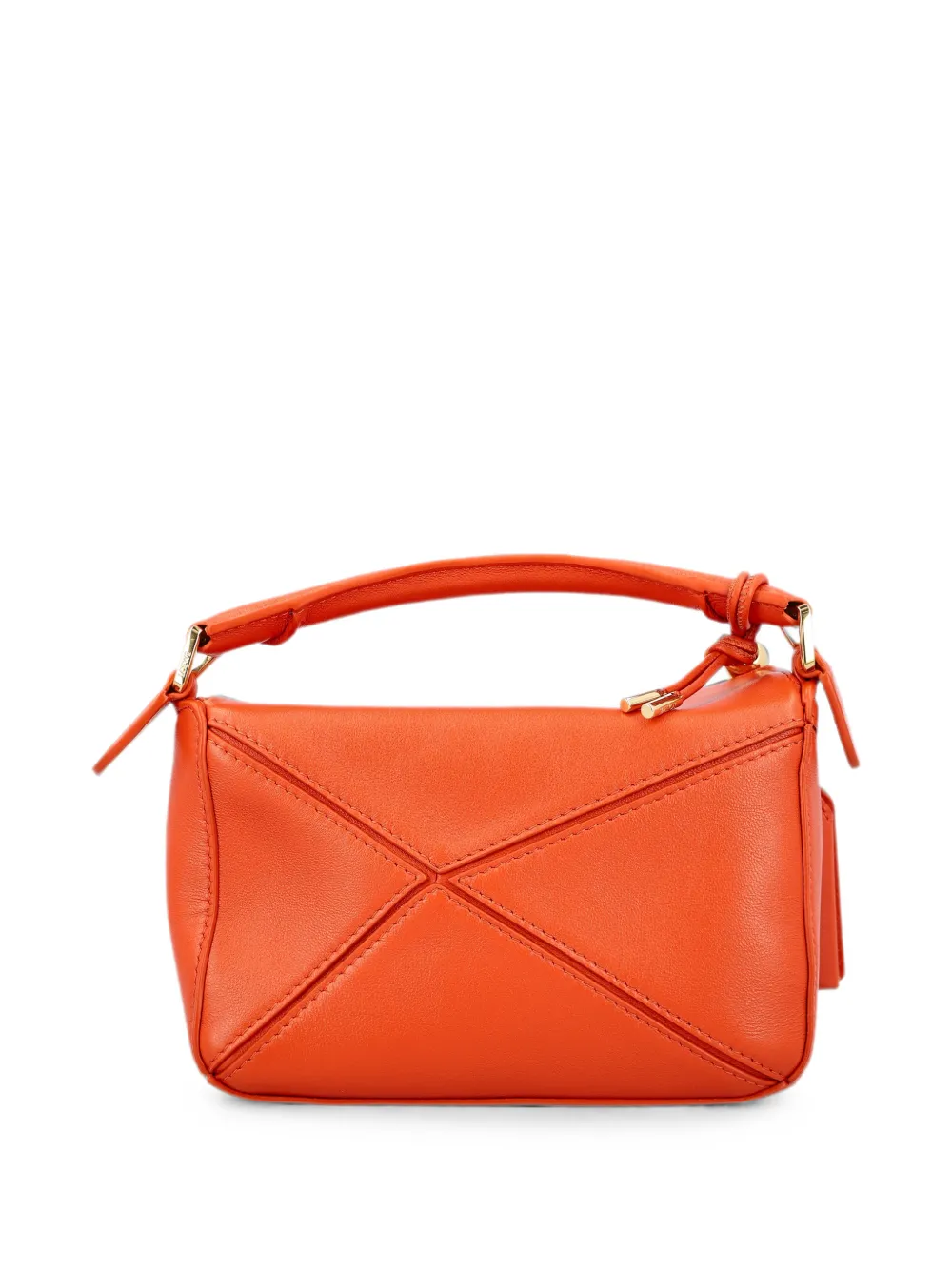LOEWE Mini Featherlight Puzzle Bag In Nappa Lambskin | Orange