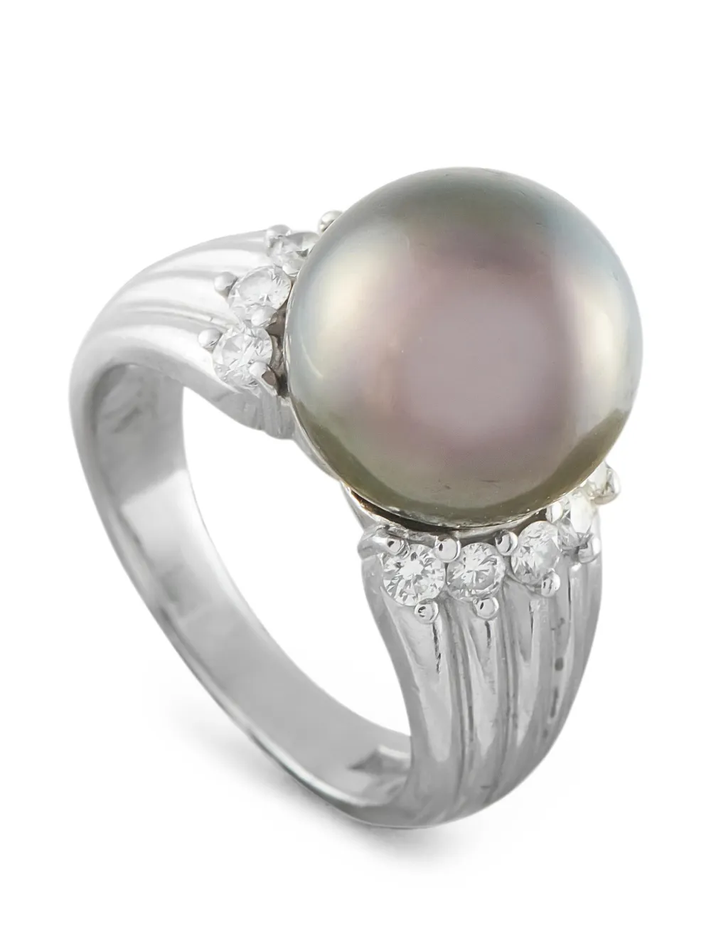 LB Exclusive Tahitian pearl and diamond ring - Argento