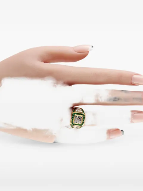 LB Exclusive ring med smaragd og diamant