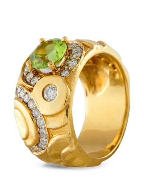SeidenGang peridot and diamond ring