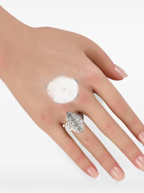 LB Exclusive diamond-embellished ring