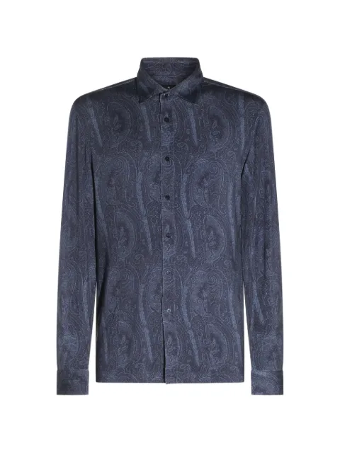 ETRO camisa con estampado de cachemira