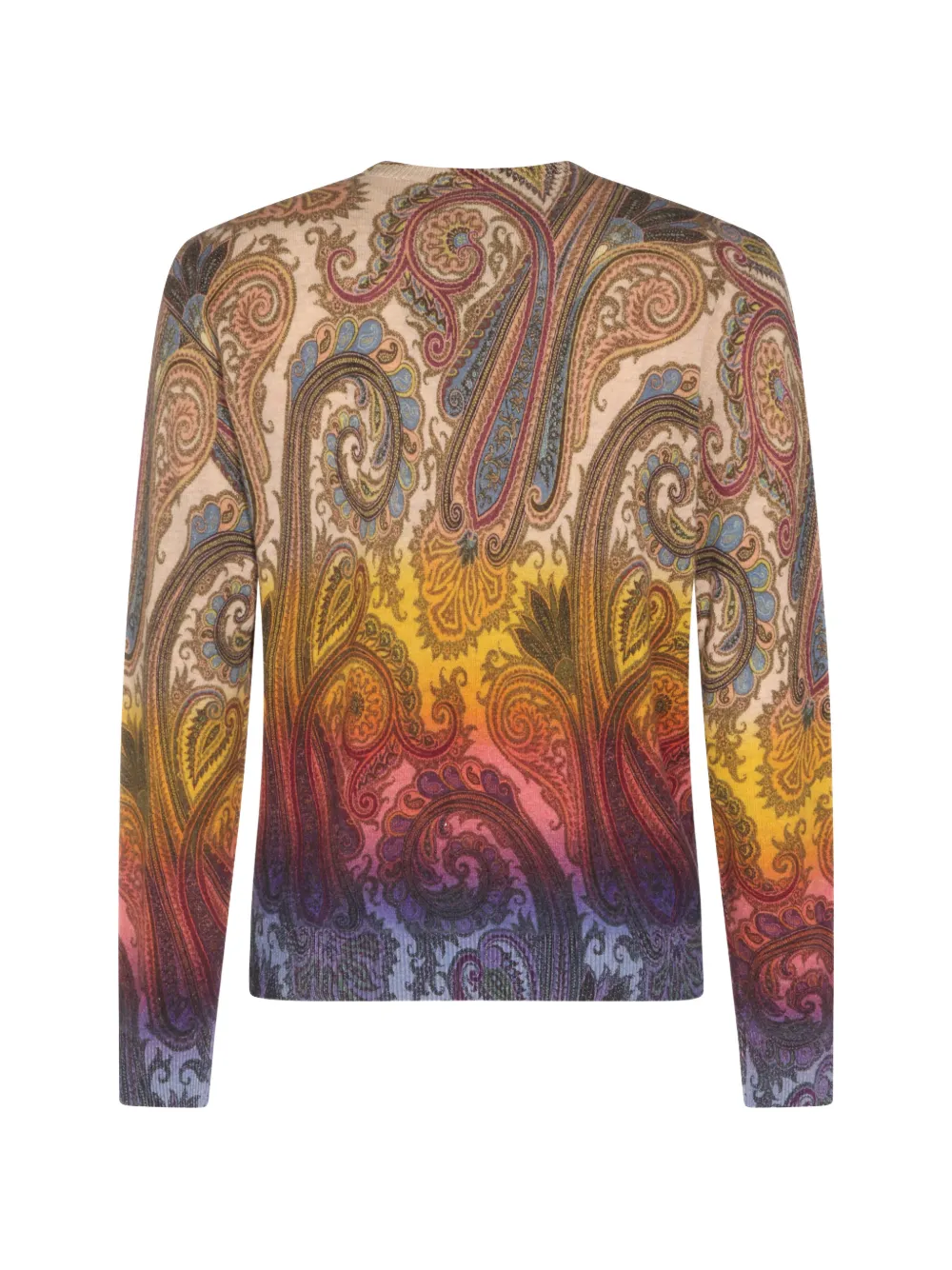 ETRO Wollen trui met paisley-print Beige