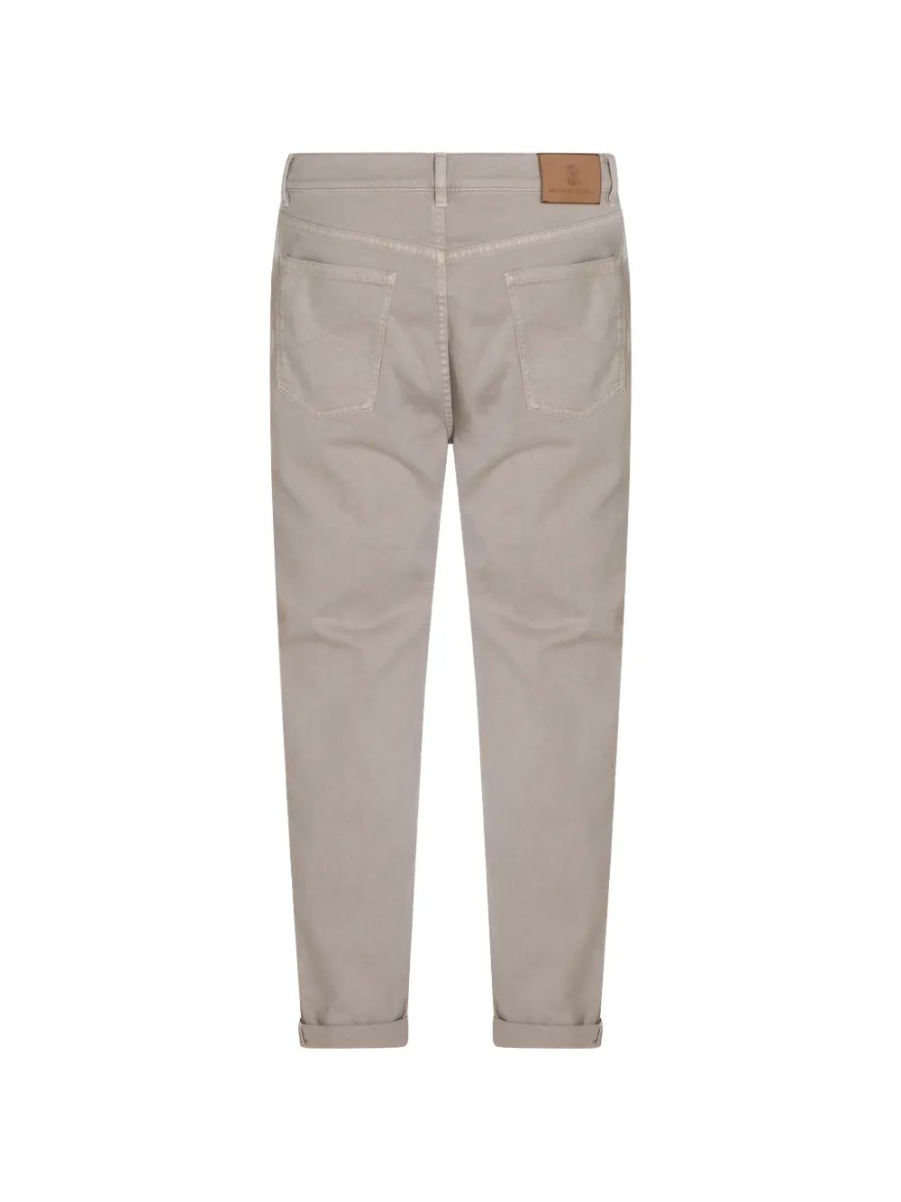 Brunello Cucinelli Jeans met logopatch Beige