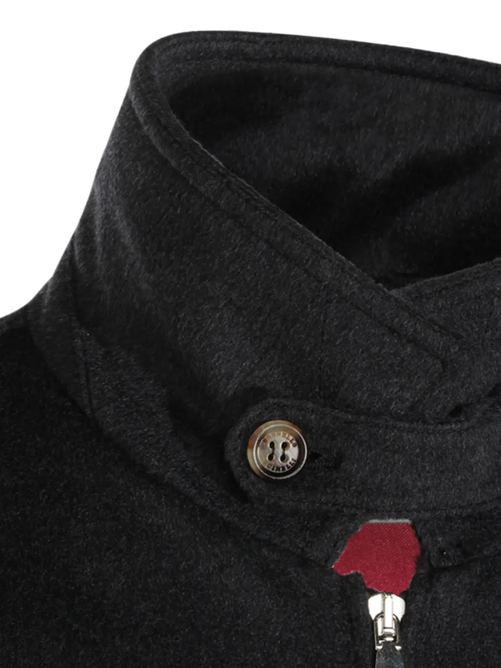 Brunello Cucinelli Jack met rits en kraag met knopen Grijs