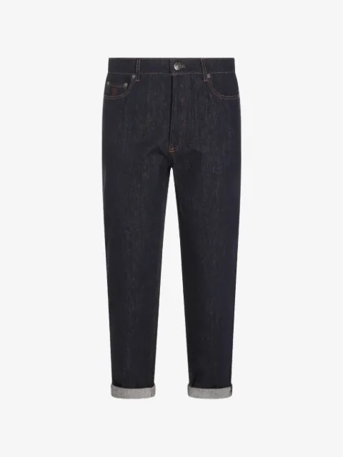 Brunello Cucinelli contrast-stitch jeans
