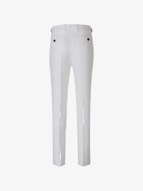 Berwich pantalon plissé à bandes contrastantes