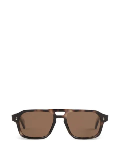 Cutler & Gross Navigator 玳瑁纹效果飞行员镜框太阳眼镜