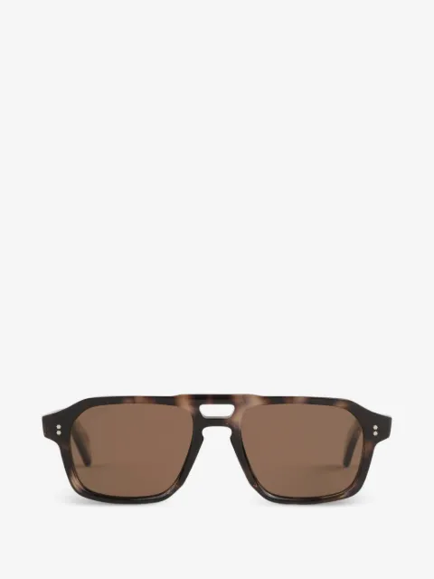 Cutler & Gross lentes de sol Navigator con armazón estilo piloto tipo carey