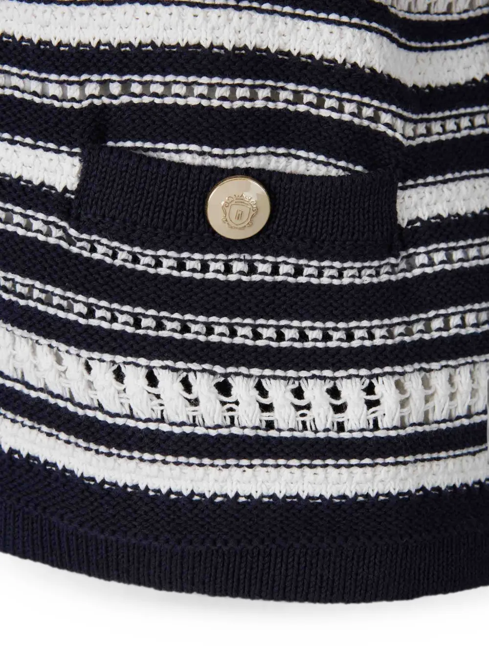 Veronica Beard Bellingham Button-front Cardigan in Blue, view 4