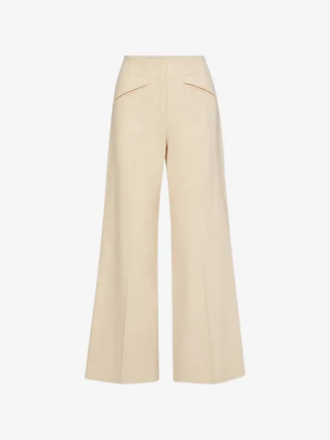 Veronica Beard Casside Wide-Leg-Hose mit hohem Bund