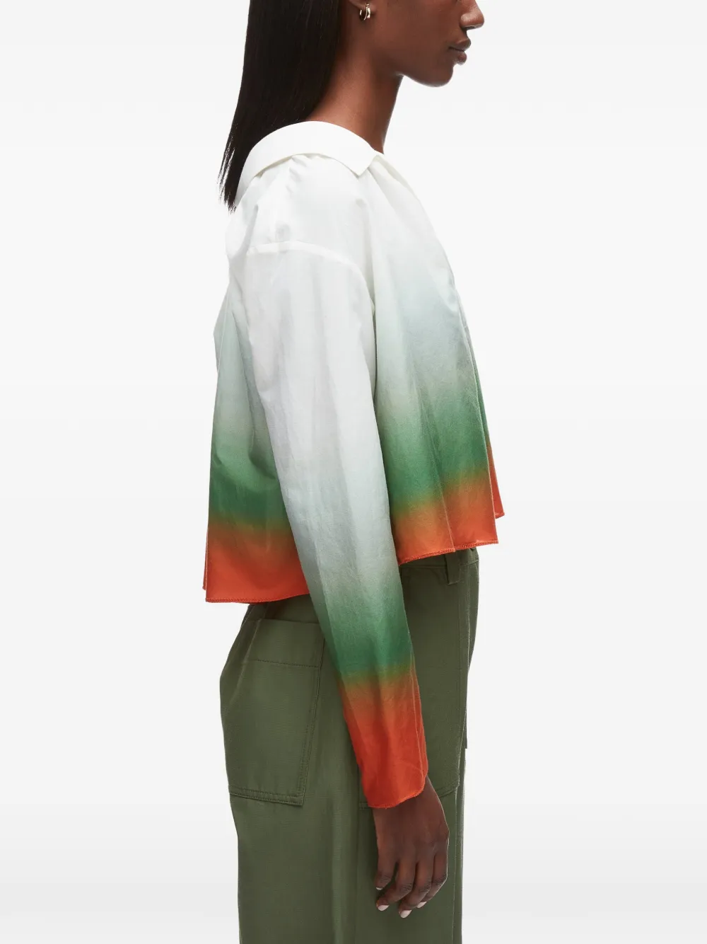 3.1 Phillip Lim Blouse met lange mouwen en ombré-effect Wit
