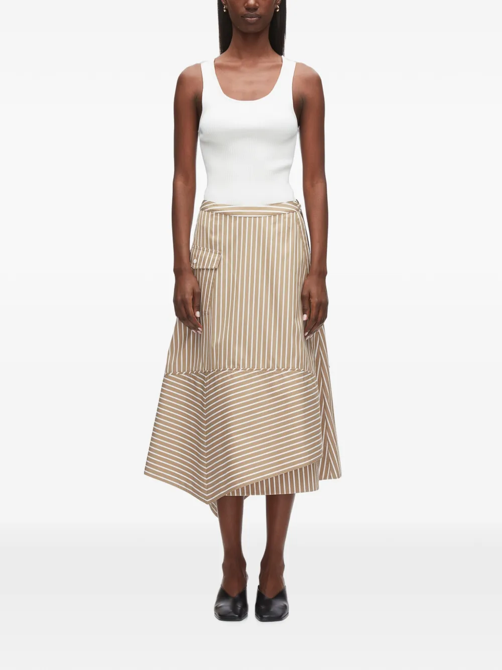 3.1 Phillip Lim Asymmetrische rok Beige