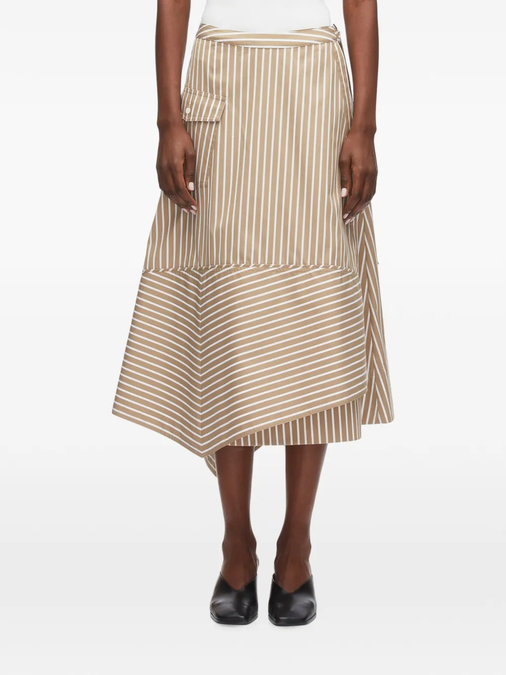 3.1 Phillip Lim Asymmetrische rok Beige