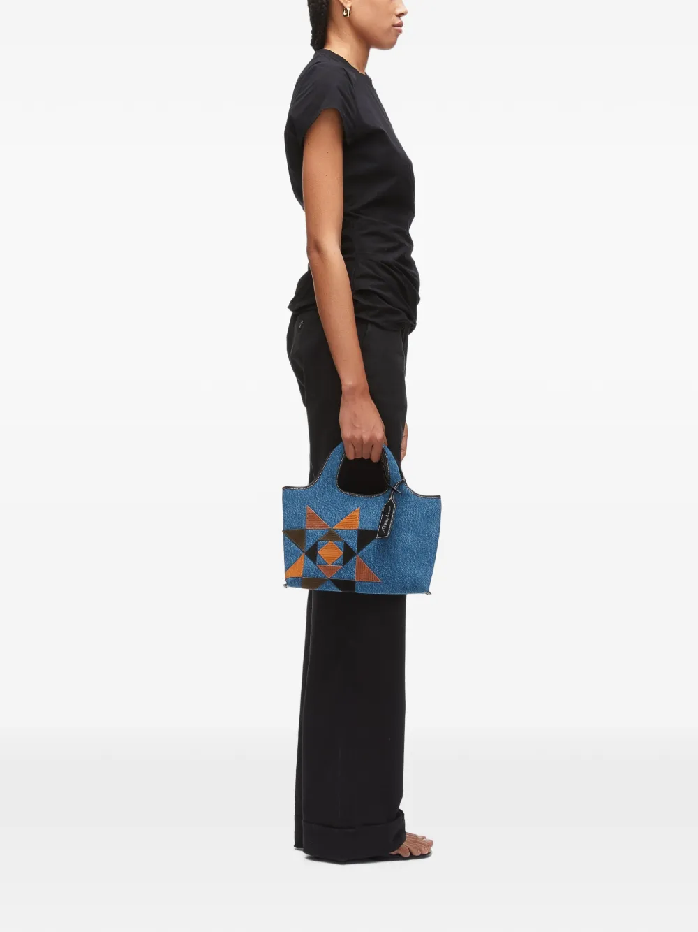 3.1 Phillip Lim Market gewatteerde mini-shopper Blauw