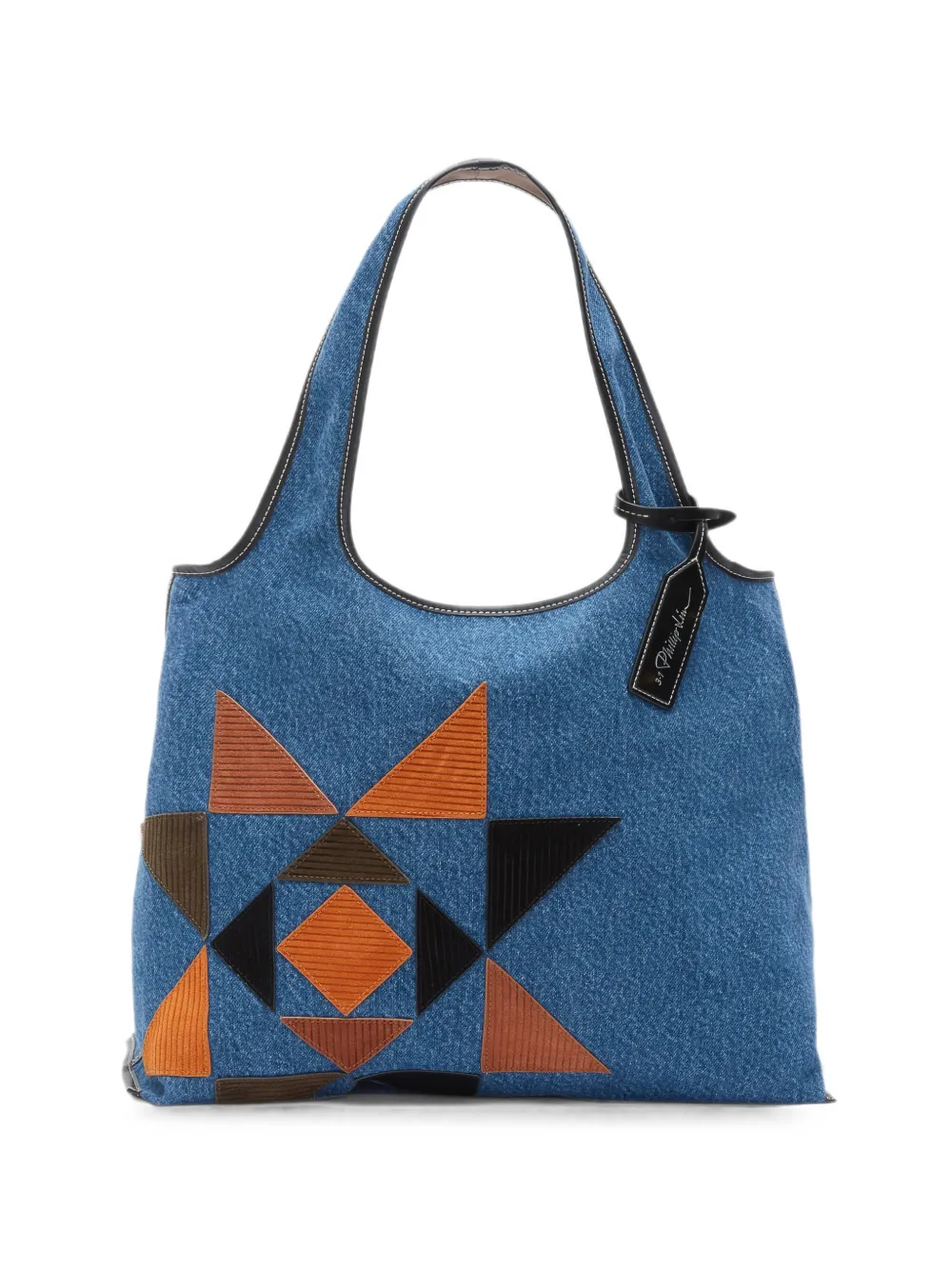 3.1 Phillip Lim mini suede-patchwork tote bag