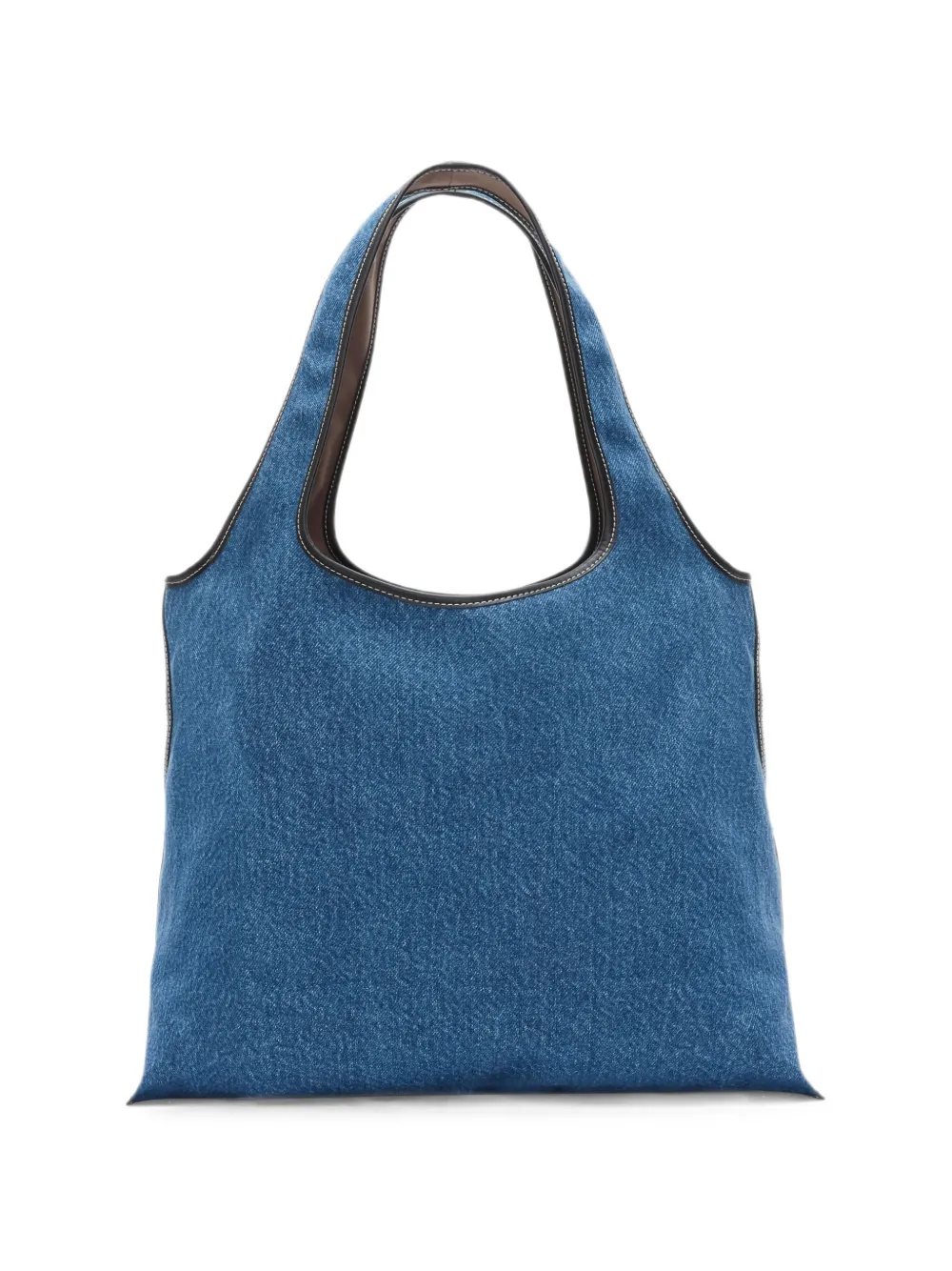 3.1 Phillip Lim Mini-shopper met suède patchwork Blauw