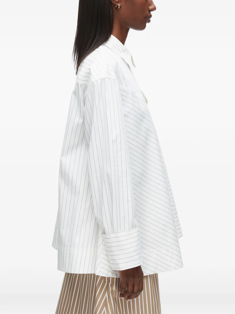 3.1 Phillip Lim Asymmetrisch overhemd Wit