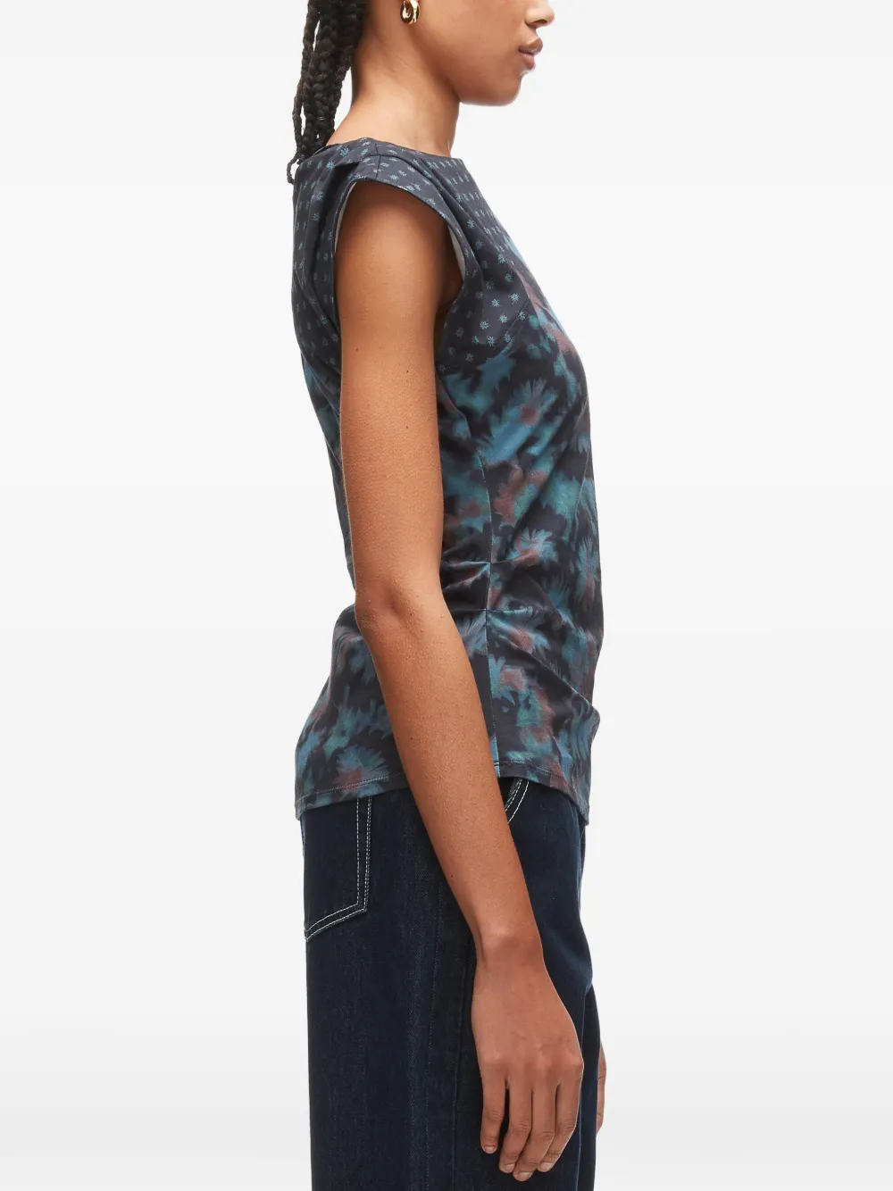 3.1 Phillip Lim Gedrapeerde top Zwart