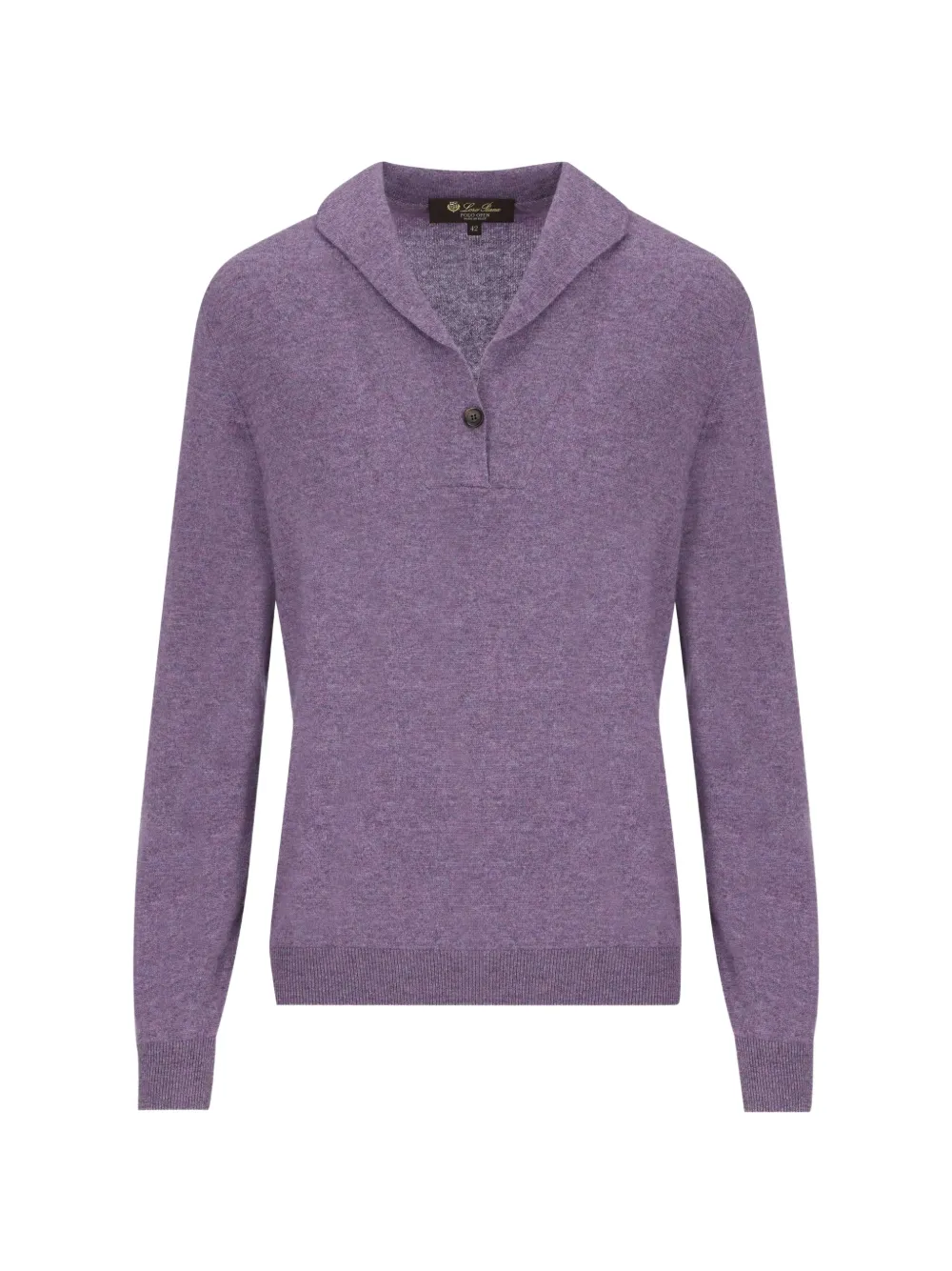 Loro Piana Sergio polo-collar sweater - Viola