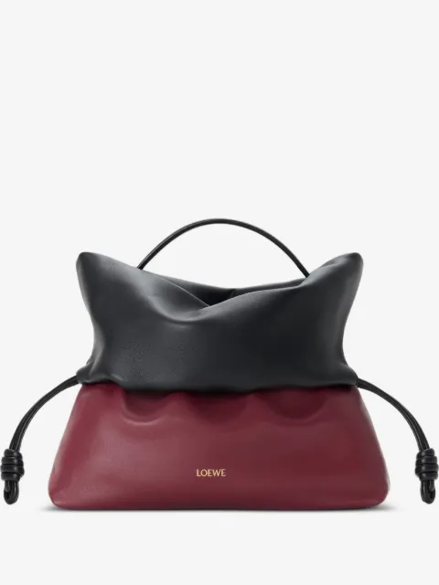 Flamenco rolled bag in mellow nappa lambskin