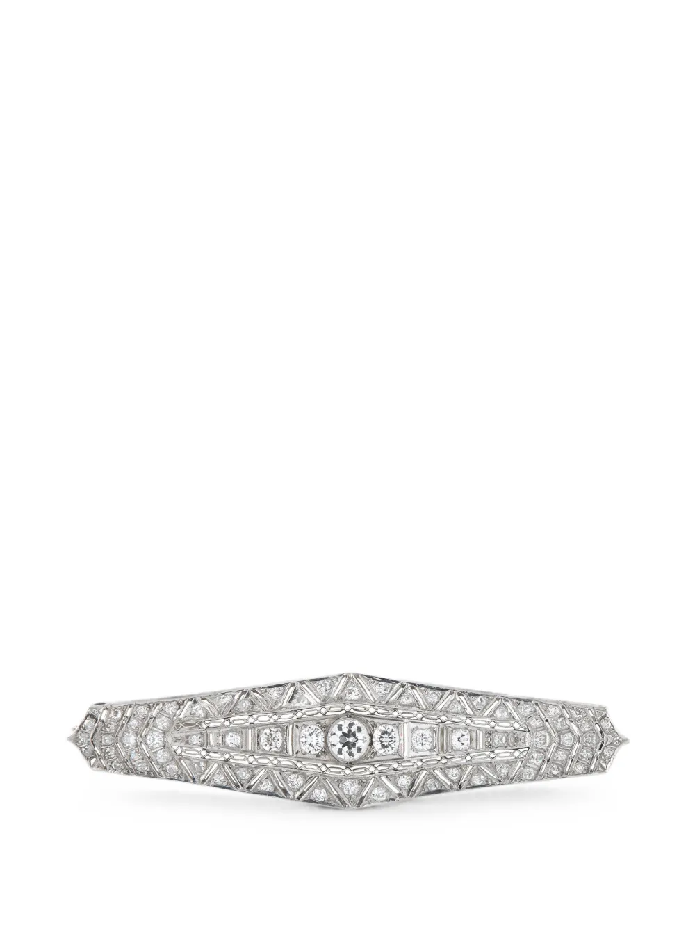 LB Exclusive diamond-embellished brooch - Argento