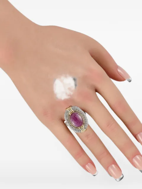 LB Exclusive Star Ring mit Rubin und Diamant