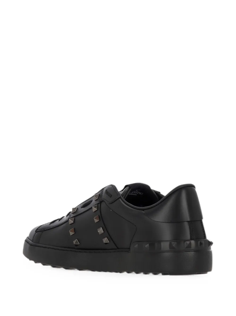 Valentino Garavani Rockstud Untitled leather sneakers Zwart