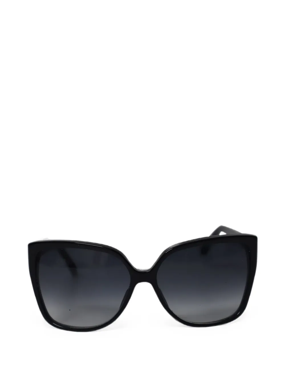 Gucci Pre-Owned Square-frame logo-detail sunglasses - Nero