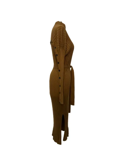 Proenza Schouler robe ceinturée en maille nervurée