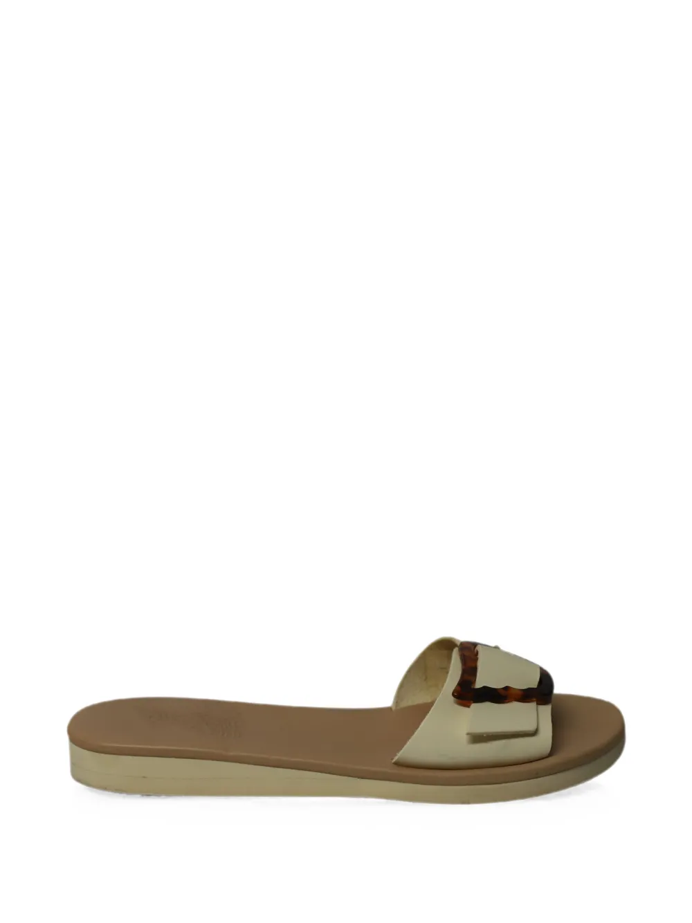 Ancient Greek Sandals Aglaia wing-buckle sandals - Neutrals