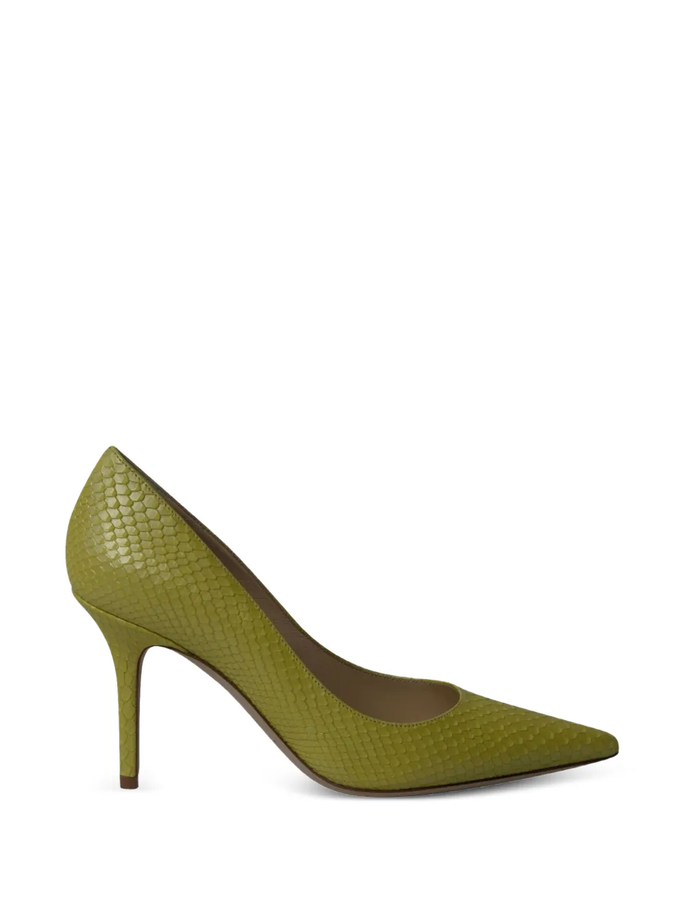 Jimmy Choo Pre-Owned Agnes snakeskin pumps - Gelb