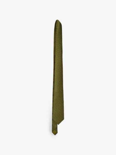 Hermès Pre-Owned Acorn-print tie