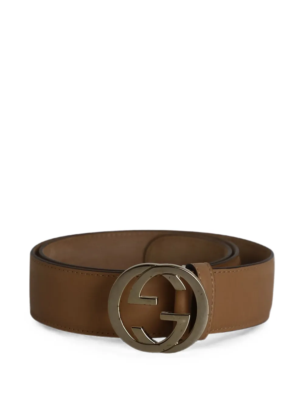 Gucci Pre-Owned Interlocking GG belt - Braun