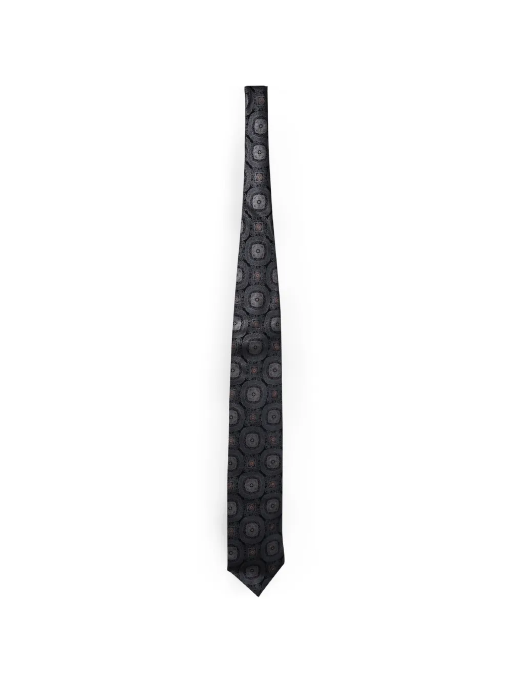 Ermenegildo Zegna Vintage Cravatta con stampa - Grigio