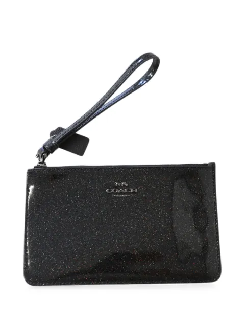 Coach Vintage glitter wristlet bag