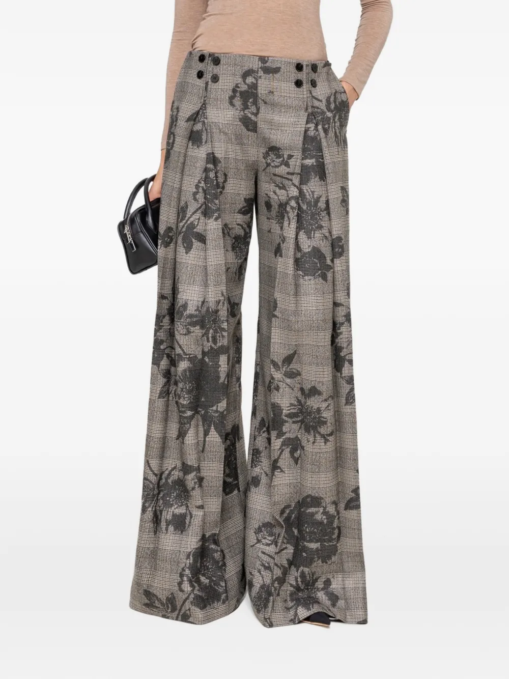 NISSA High waist broek Grijs