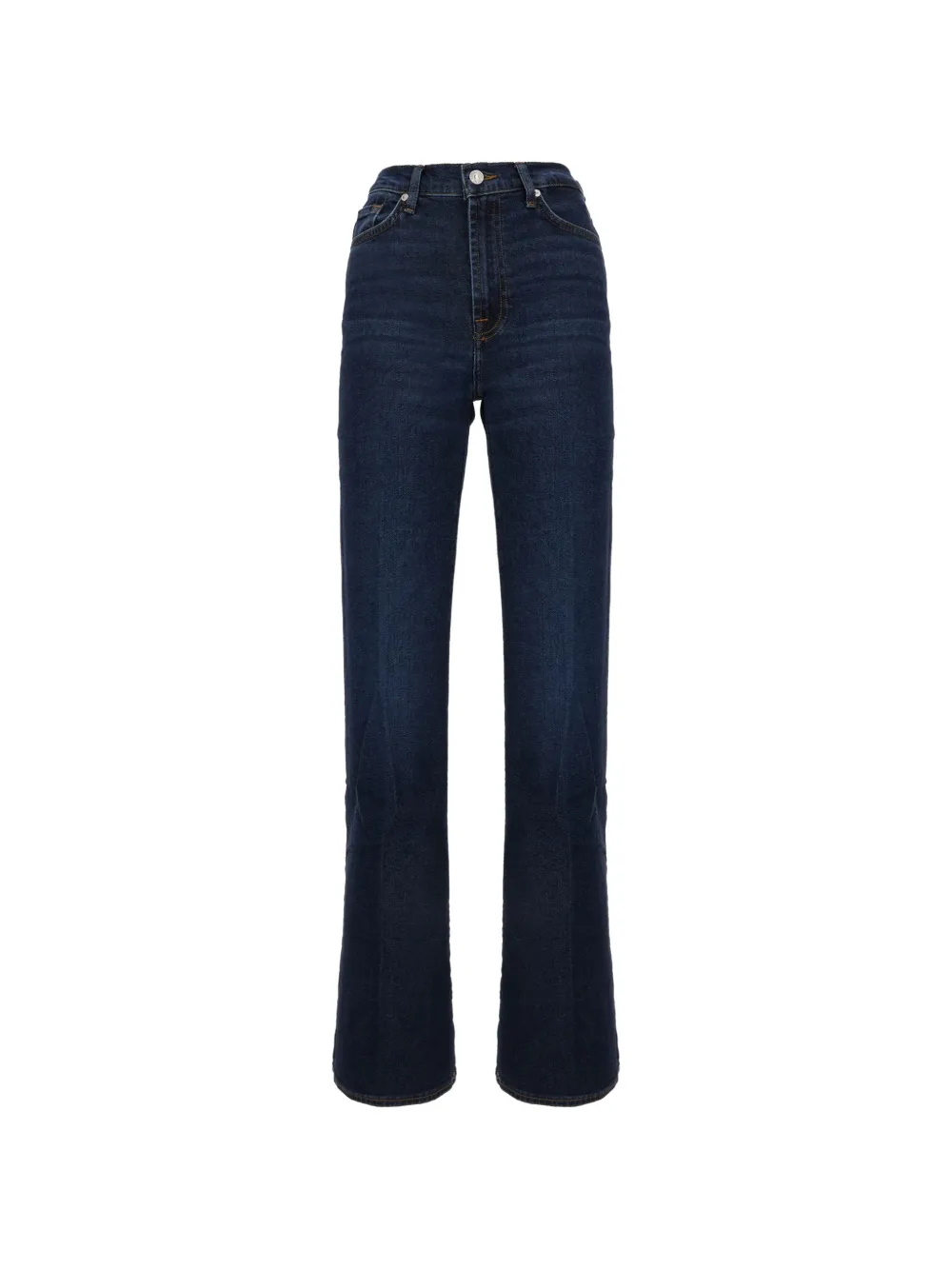 7 For All Mankind Modern Mojo high-waisted straight-leg jeans - Blu