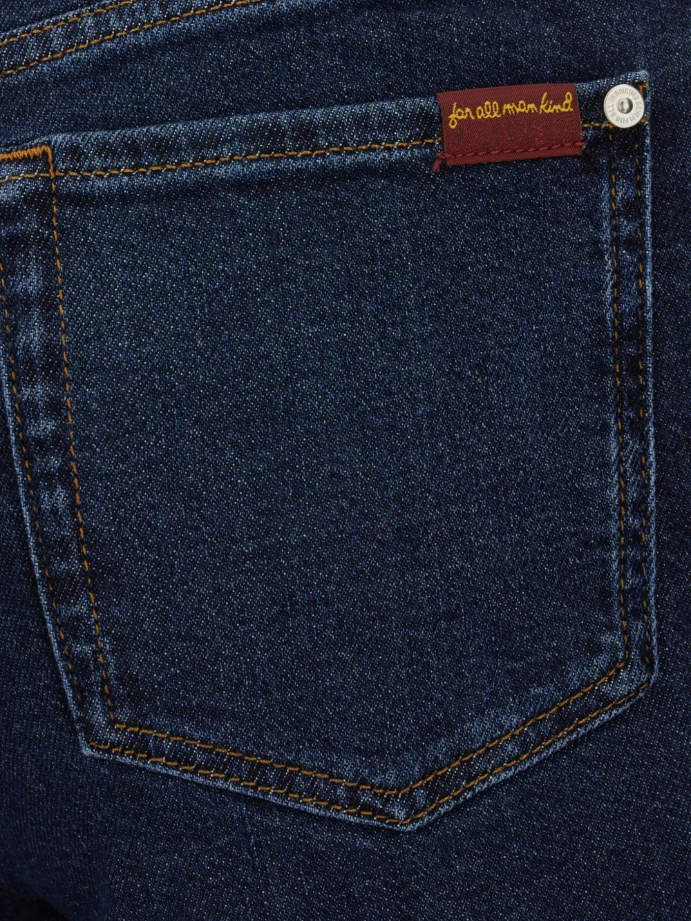 7 For All Mankind High waist straight jeans Blauw